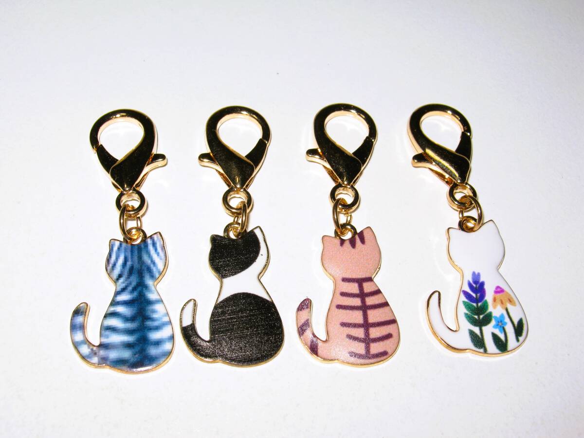 【後ろ姿 にゃんこ キーホルダー 4種類】C 猫 ねこ ストラップ キーチャーム おしゃれ かわいい レディース ガールズ メンズ ボーイズ拍卖