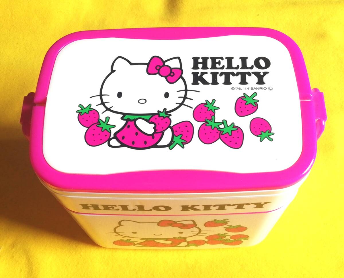 未使用品 ハローキティ イチゴ柄 キティ ランチボックス サンリオ 78・14・SANRIO 拍卖