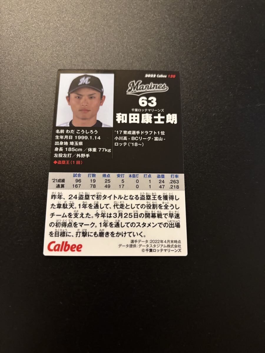 和田康士朗 2022 プロ野球チップス カルビー 検 BBM epoch 1st title 侍ジャパン 千葉ロッテマリーンズ拍卖