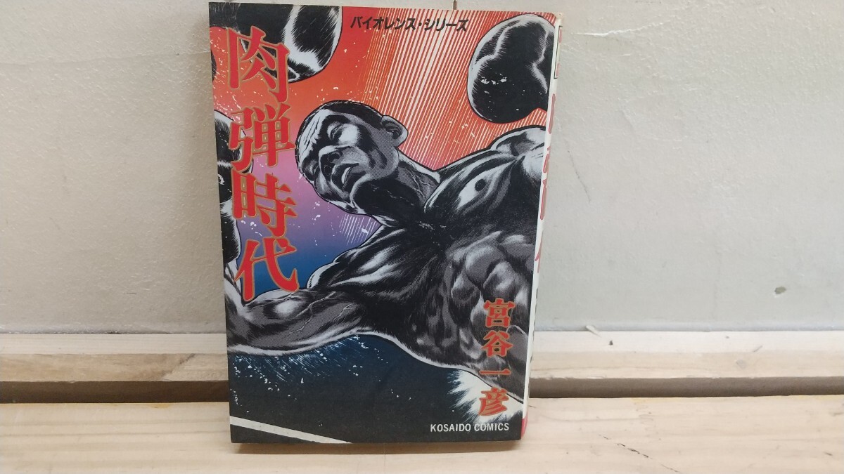 L1A◆『バイオレンスシリーズ 肉弾時代 / 肉弾人生 宮谷一彦 1985年初版本 廣済堂出版』カバー柄ウィリアムモリス 250829拍卖