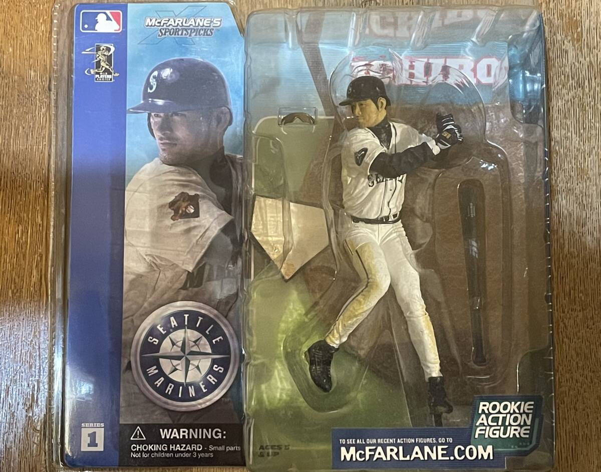 ★マクファーレンMLB ◇McFARLEN'S SPORTSPICKS① ROOKIE ACTION FIGURE シアトルマリナーズ#51 ICHIRO SUZUKI 首位打者MVPゴールドグラブ拍卖