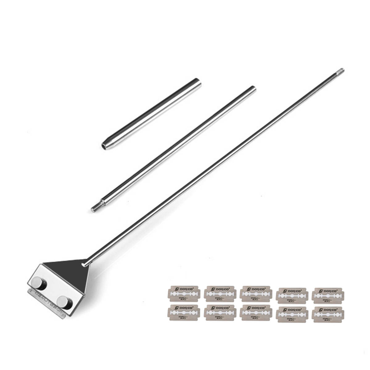 水生草水槽コケ掃除スクレーパー 水槽モスリムーバー 死角残らないブラシ ロングハンドルスクレーパー水族館造園用品 水槽洗浄ツール;J858;拍卖