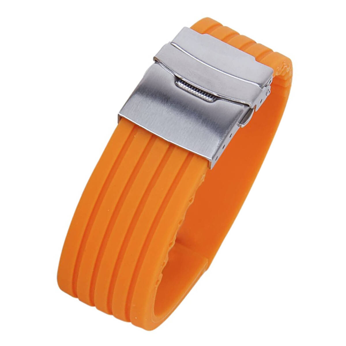 時計バンド 替えバンド シリコン腕時計ベルト 腕時計 タイヤパターン ストライプ トリミング可能 バックル 通気性 防水 シリコン製 ;J3820;拍卖