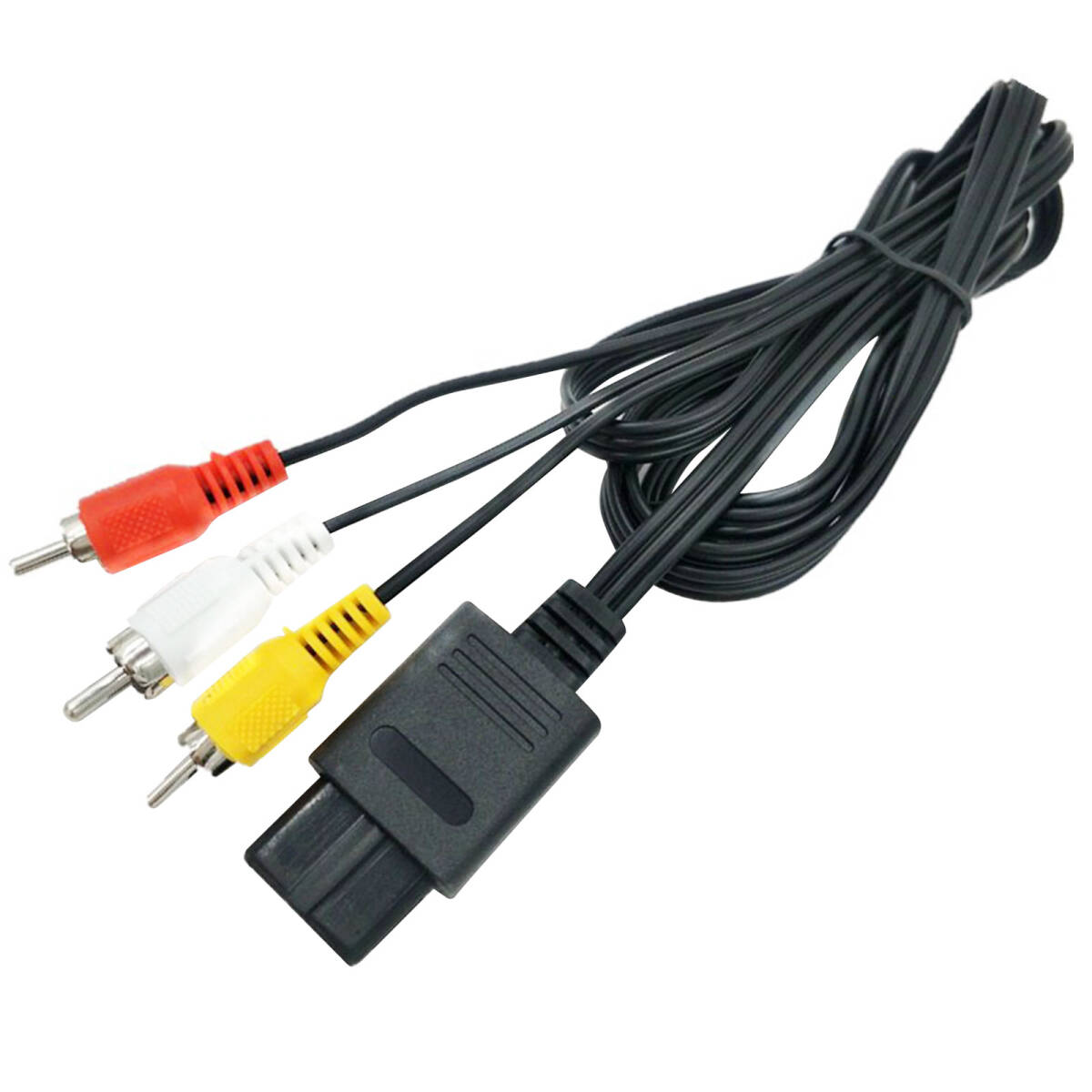 ステレオAVケーブル 汎用品 (スーパーファミコン/NINTENDO64/ゲームキューブ/AV仕様ファミリーコンピュータ用) ;J526;拍卖