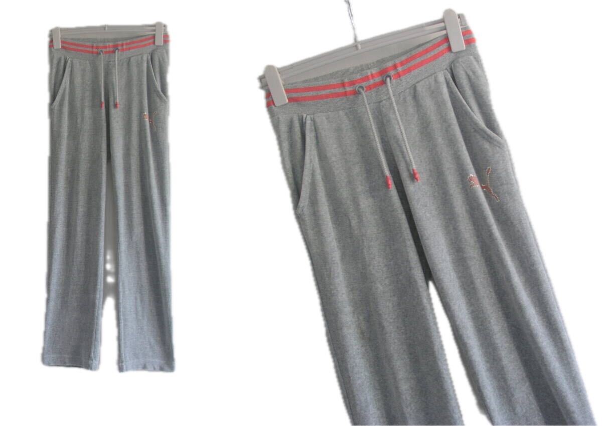 プーマ*PUMA /Mサイズ▲とても穿きやすい*柔らか毛長パンツ/スポーツウエア *グレー拍卖