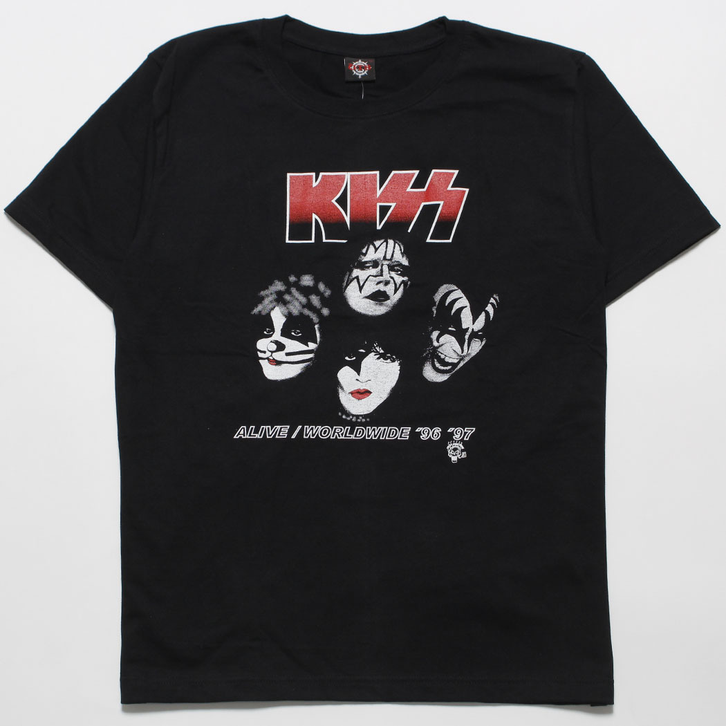 ロック Tシャツ キッス KISS Alive ワールドワイドツアー 96/97 未使用品 L拍卖