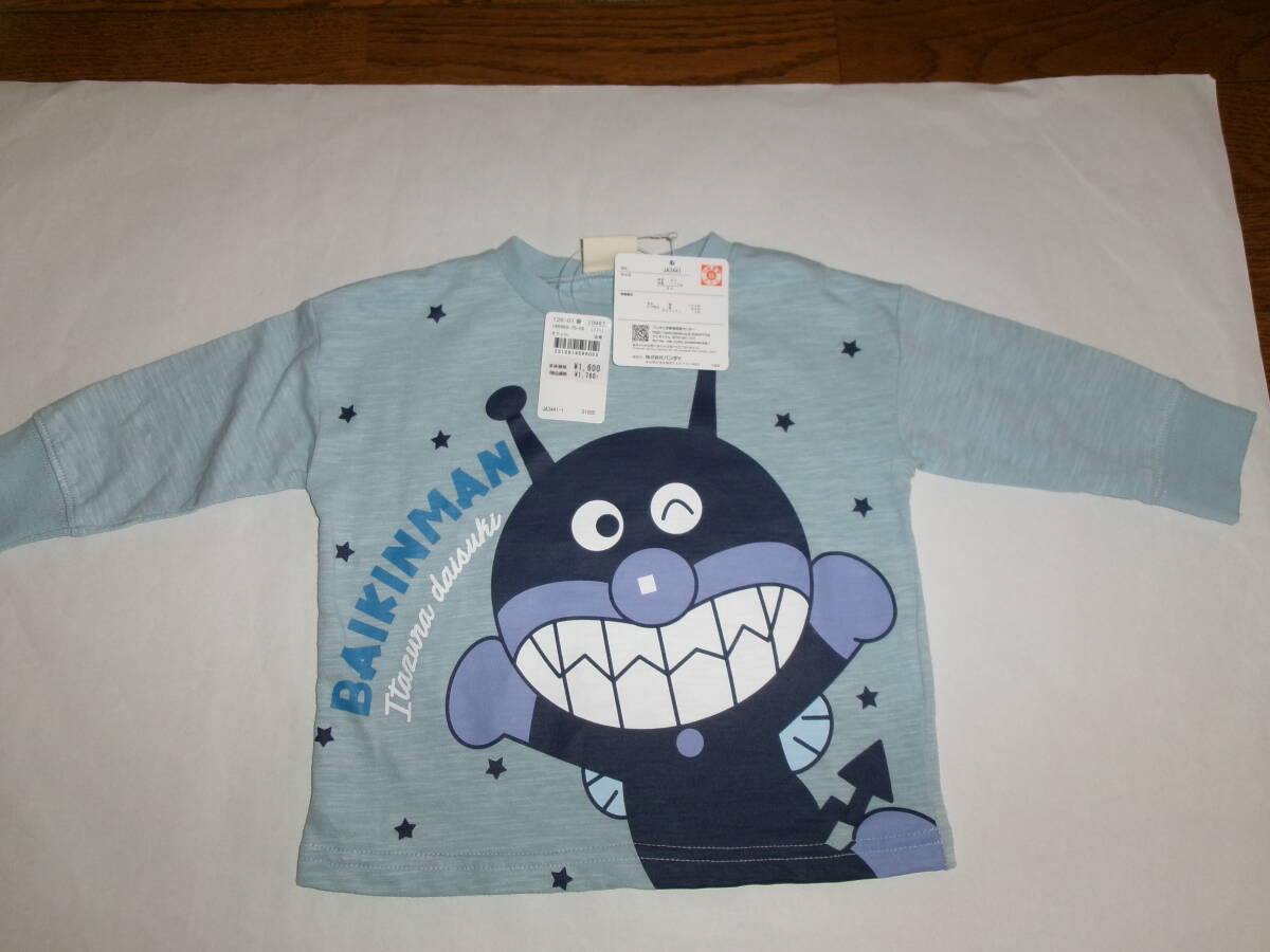 ☆新品 バイキンマン 長袖Tシャツ 80 ☆拍卖