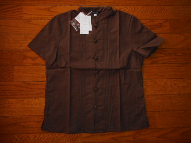 ☆新品 半袖ブラウス 11R(こげ茶色) ☆拍卖