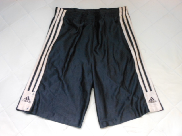 『送料無料です』 ◆アメリカde入手した アデダス adidas 紺x白 パンツ 胴囲66-77cm 総丈47cm拍卖