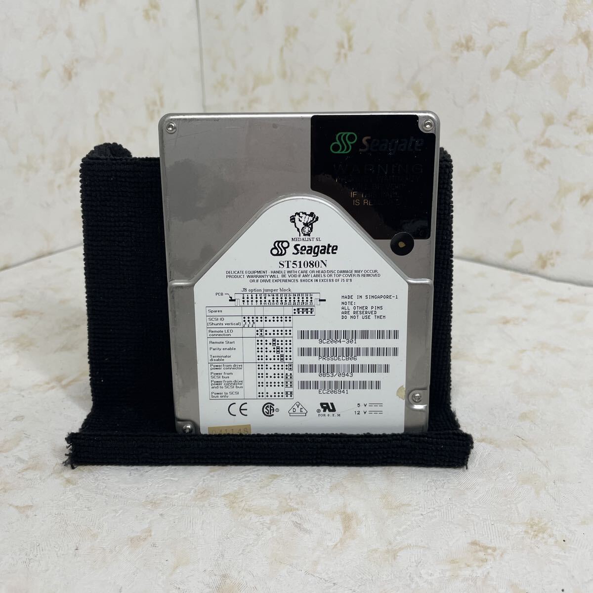 As【1092】<SEAGATE><型番:ST51080N>PC-98系 SCSI取り外し HDD 3.5インチ 50pin データ消去済み 製造販売終了希少品拍卖