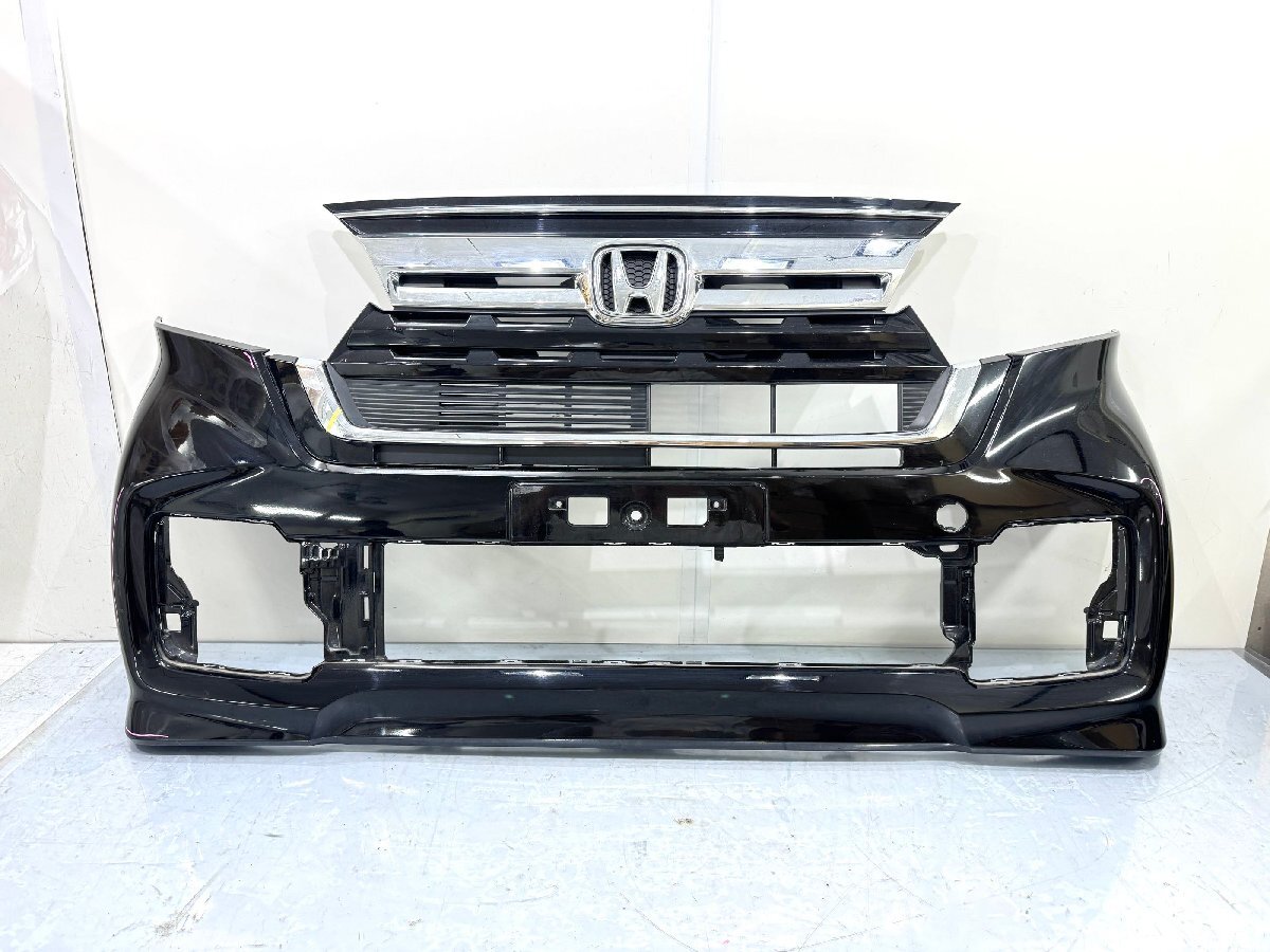 N-BOXカスタム JF3/JF4 後期 純正フロントバンパー 黒NH731P 71101-TTA-J200 (C4-57)拍卖