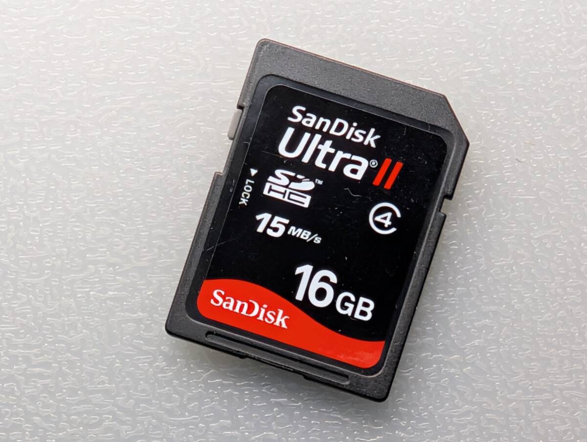 SanDisk UltraII SDHCカード 16GB Class4 ケース付き サンディスク SD メモリーカード 動作確認済み拍卖