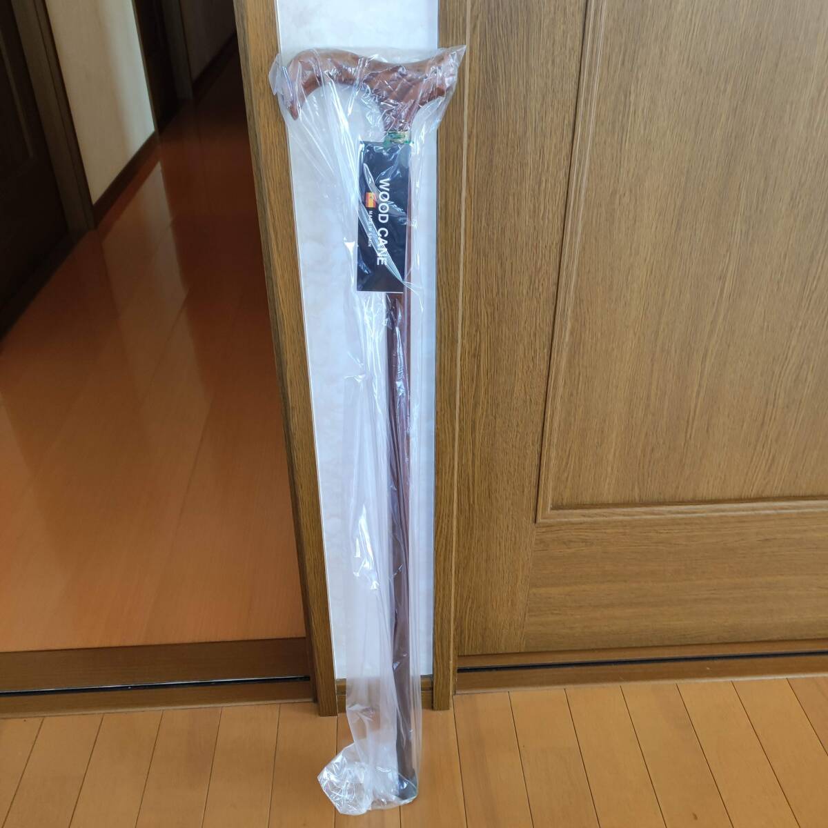 【新品・未使用】杖(つえ) スペイン製 WOOD ステッキ ブラウン(ウッドグリップ) キャプテンスタッグ拍卖