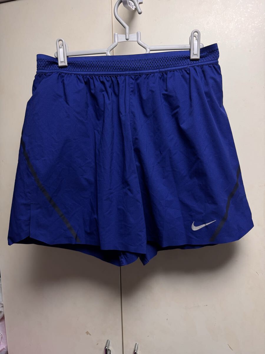 送料格安スピード発送!美品★NIKEナイキランニングパンツインナー付きネイビー★XLサイズジョギングハイキング登山トレランマラソン拍卖