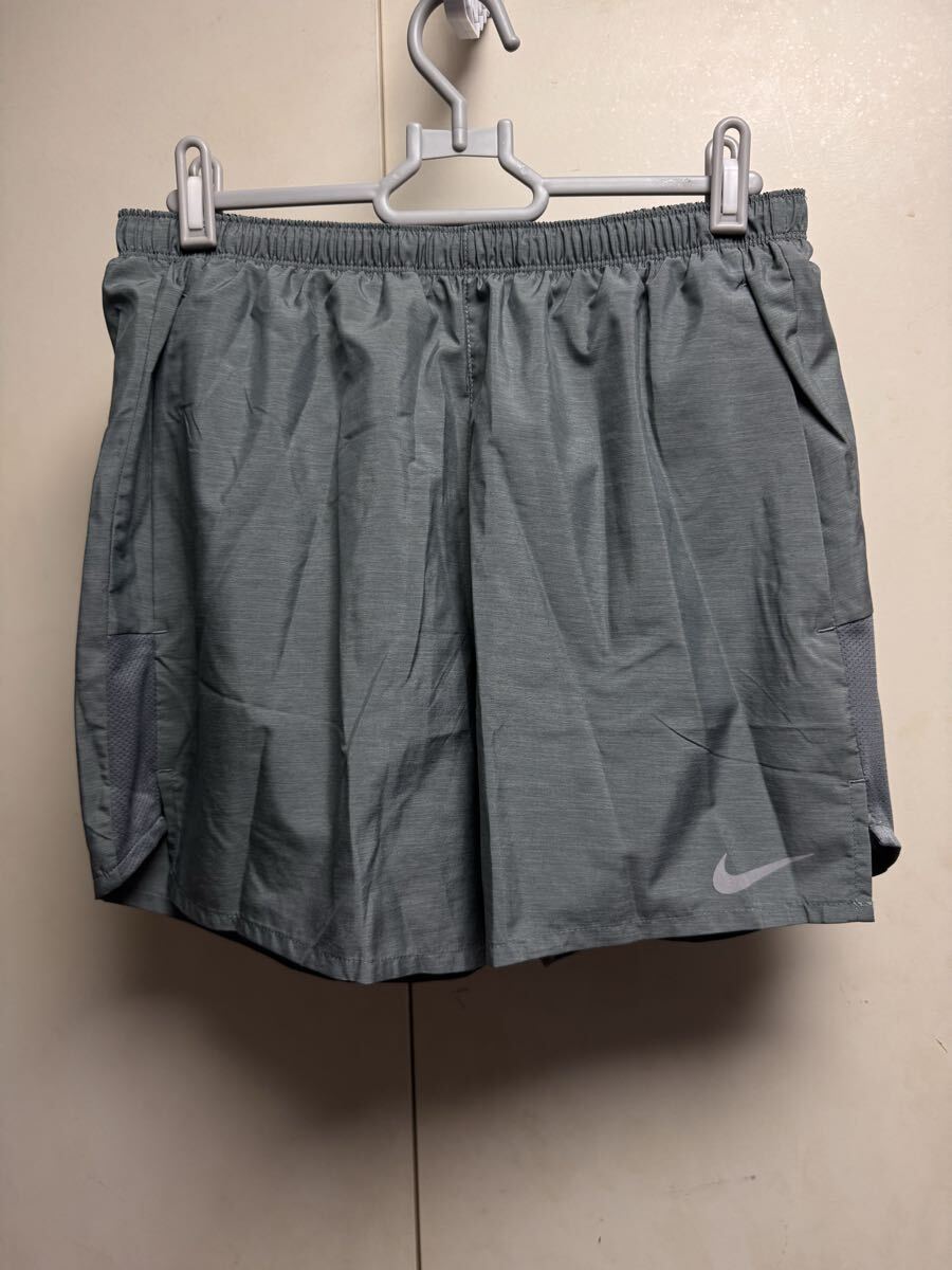 送料格安スピード発送!極美品★NIKEナイキランニングパンツインナー付きグレー★Lサイズジョギングハイキング登山トレランマラソン拍卖