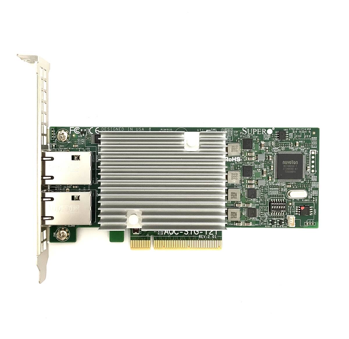 S70804150 Supermicro AOC-STG-i2T 2ポート LANカード (長) 1点 【現状お渡し品、複数出品】070919拍卖