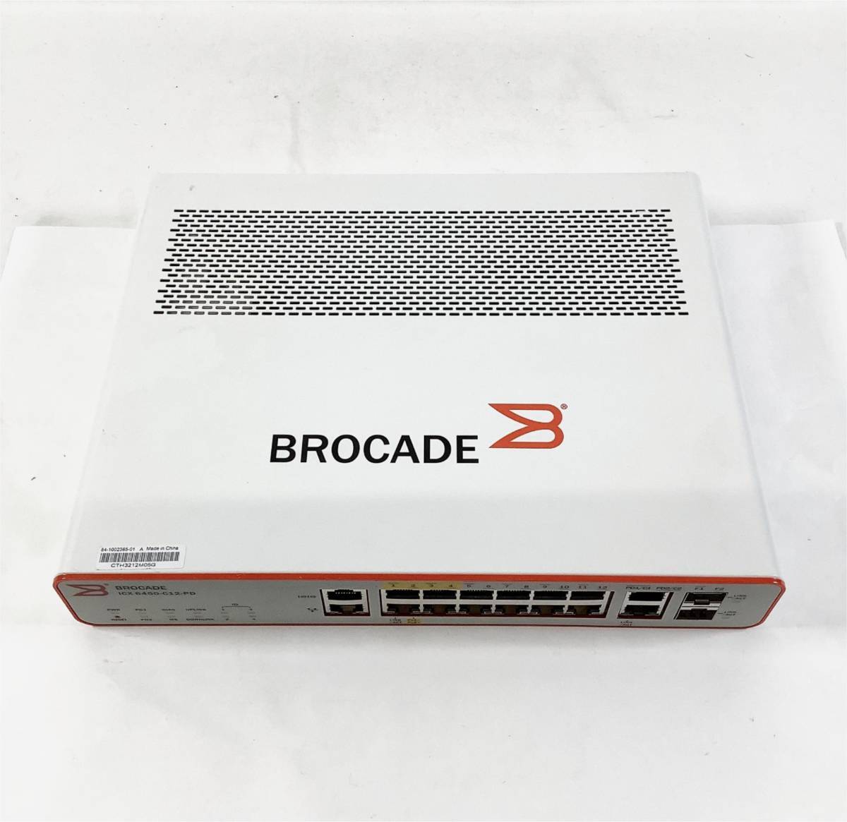 S70828209 Brocade ICX 6450-C12-PD Switch 1点【通電OK、複数出品】070924拍卖