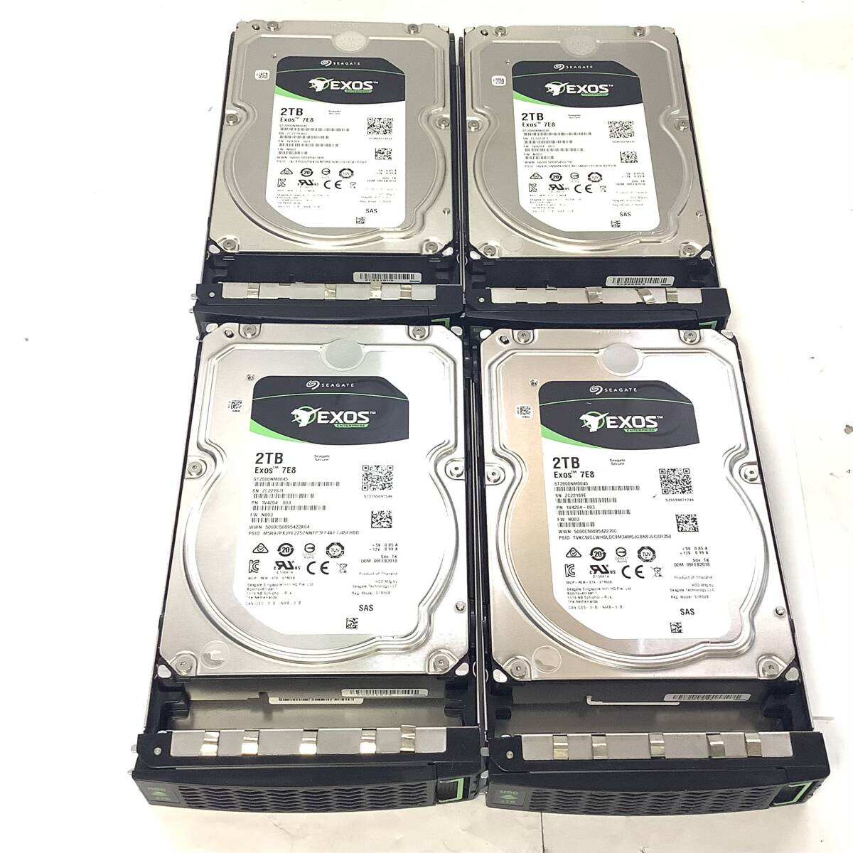 S7080534 SEAGATE 2TB SAS 3.5 HDD 4点【中古動作品】071016拍卖