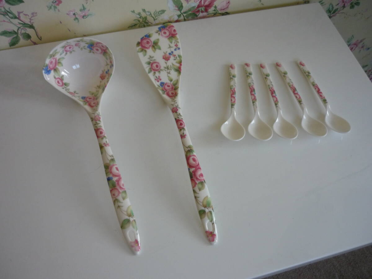 全部セット 新品★Superware メラミン キッチンツール 花柄 おたま フライ返し スプーン 拍卖