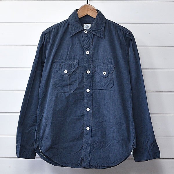 POST O'ALLS ポストオーバーオールズ クルーザー シャツ POST OVERALLS cruzer shirt S|25g2151拍卖