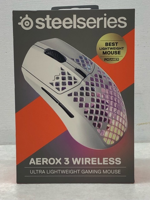 163/X309★STEELSERIES ゲーミングマウス Aerox 3 ワイヤレス無線ドングル 付属拍卖