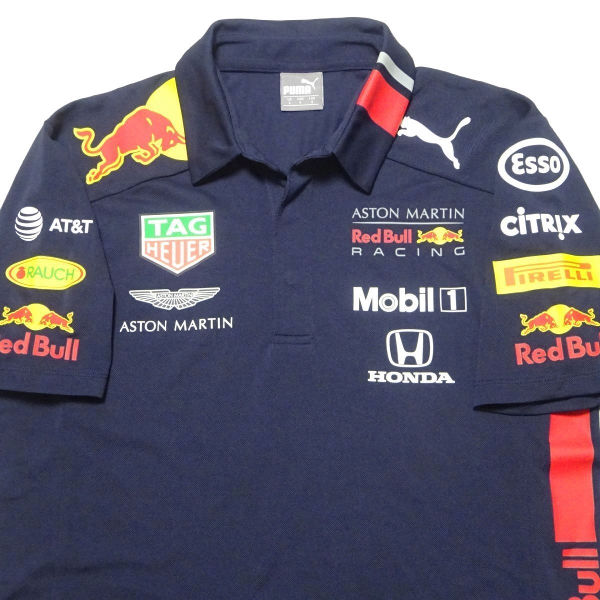 ★アストンマーチン レッドブルレーシング★チームポロシャツS/紺RED BULL PUMAプーマホンダレーシングシャツアストンマーティン拍卖