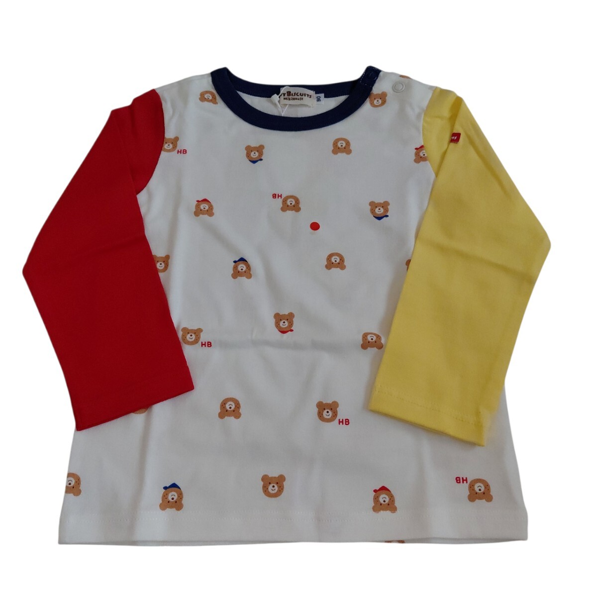 ☆タグ付き汚れあり☆ミキハウス(ホットビスケッツ)のTシャツ☆90cm拍卖