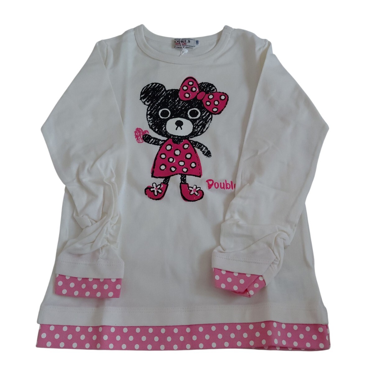 ☆タグ付き☆ダブルBガールズの手描き絵風Tシャツ(110cm)拍卖