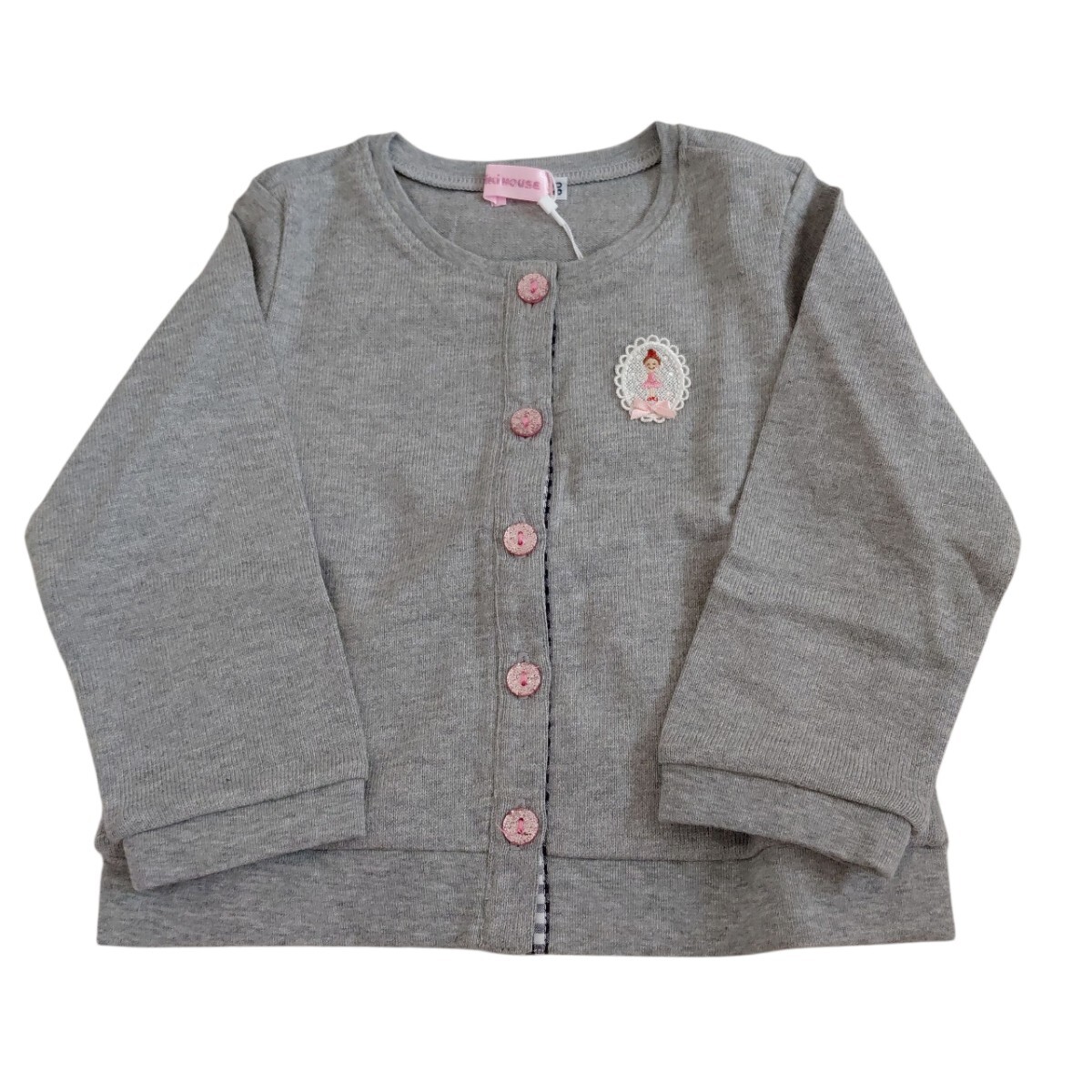 ☆タグ付き☆ミキハウス リーナちゃんのカーディガン(80cm)拍卖