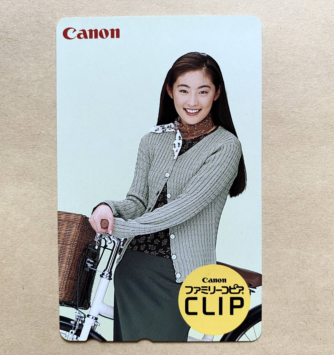 【未使用】 テレカ 50度 常盤貴子 Canon ファミリーコピア CLIP 拍卖