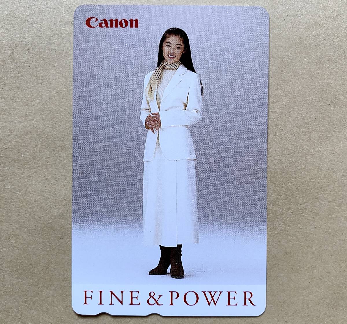 【未使用】 テレカ 50度 常盤貴子 Canon FINE&POWER 拍卖