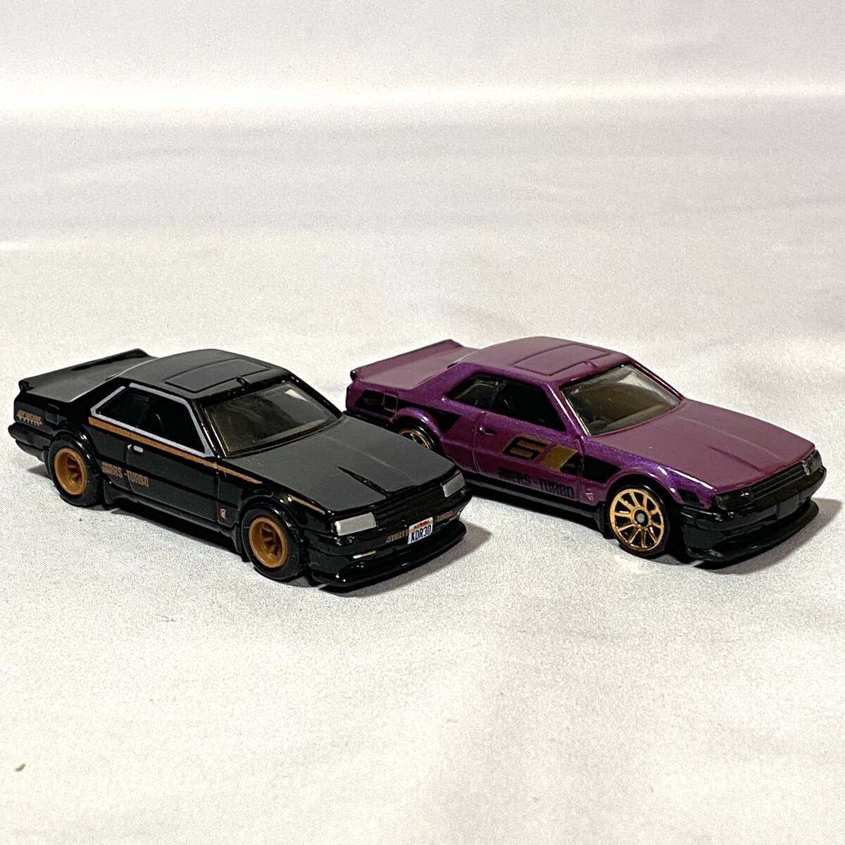 1/64 Hotwheels 2台セット ★ NISSAN SKYLINE RS KDR30 ★ リアルライダー ベーシック ルース拍卖