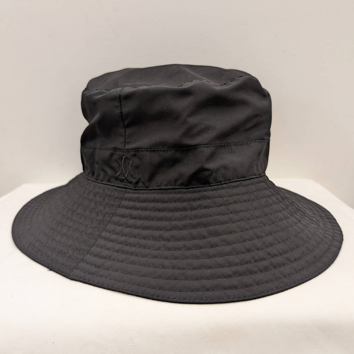 MOTSCH HERMES モッチ エルメス バケットハット フランス製 帽子 キャップ ナイロン 黒 ブラック 【N】拍卖