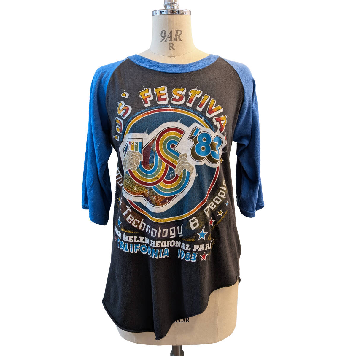 1983年 80's US Festival vintage ラグランTシャツ 80年代 ヴィンテージ Lサイズ 古着 カリフォルニア フェスTシャツ Tシャツ【P】拍卖