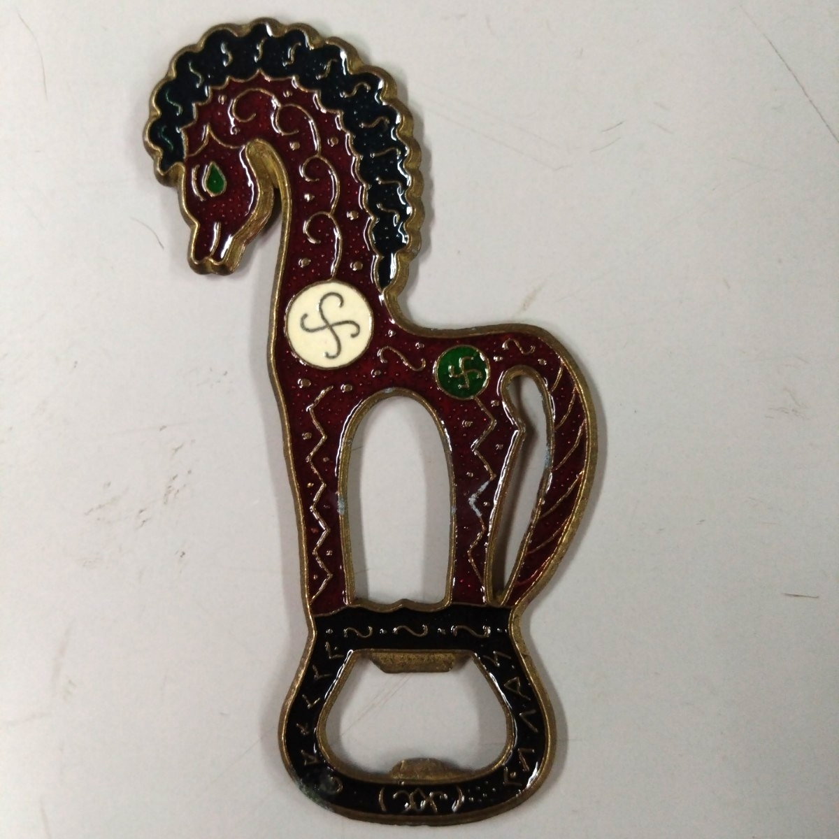 【アンティーク】 ブロンズ製 オープナー 栓抜き 馬 hand.made 非鉄 ギリシャ拍卖