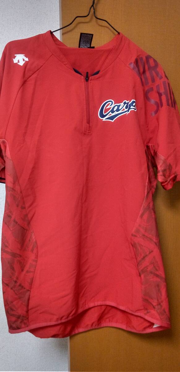 広島カープグッズ2019 ストレッチ半袖ピステ サイズ L ジャケット DESCENTE拍卖