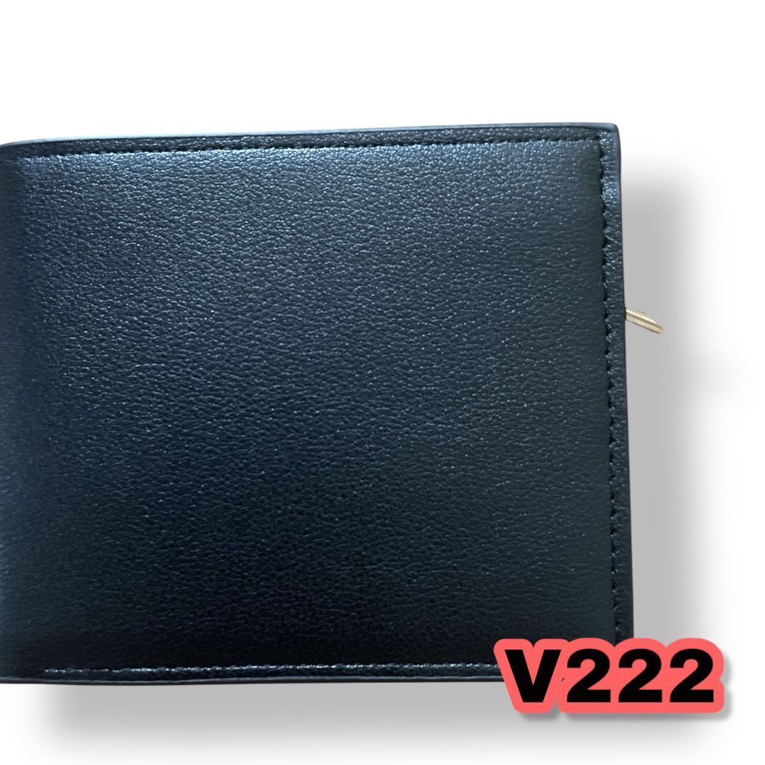 Molitalo 財布 メンズ 二つ折りウォレット レザー ブラック コンパクト 小さい財布 ※ほつれあり 管理V222拍卖