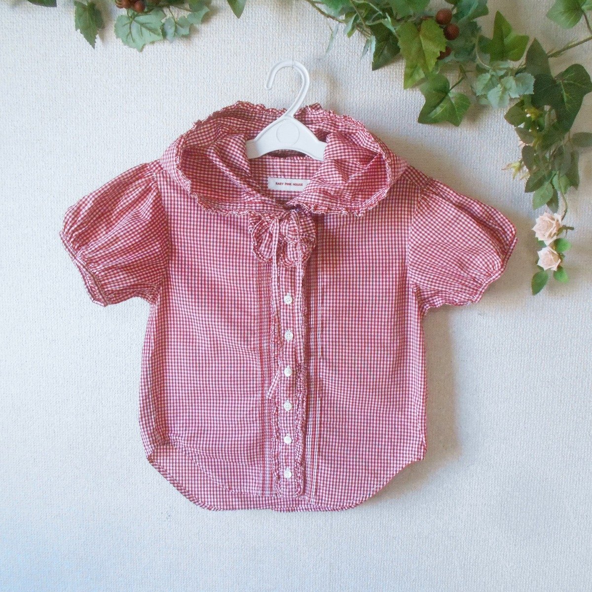 ベビー ピンクハウス BABY PINK HOUSE L 120cm 子供服 女の子 キッズ パーカー シャツ ブラウス フード 付き拍卖