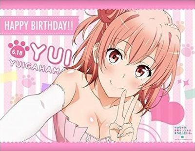 やはり俺の青春ラブコメはまちがっている。続 由比ヶ浜結衣 Birthday記念 B3タペストリー拍卖