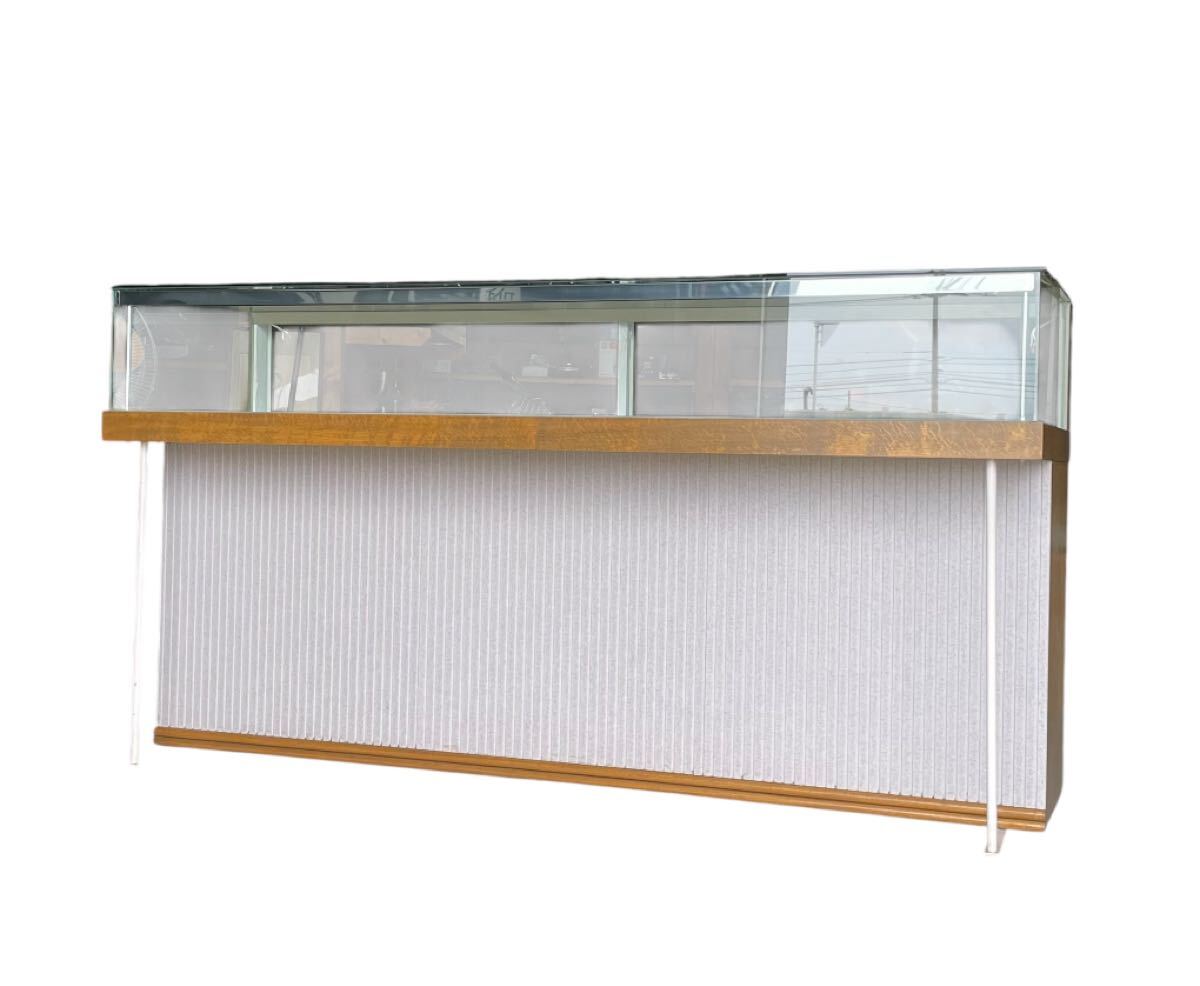 SNT788 岡山市にて直接取引限定 ガラスショーケース 業務用 店舗用 ディスプレイ アクセサリー 宝石 陳列棚 展示拍卖