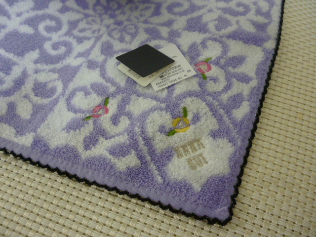 ☆未使用 ANNA SUI☆アナスイ タオルハンカチ 紫拍卖