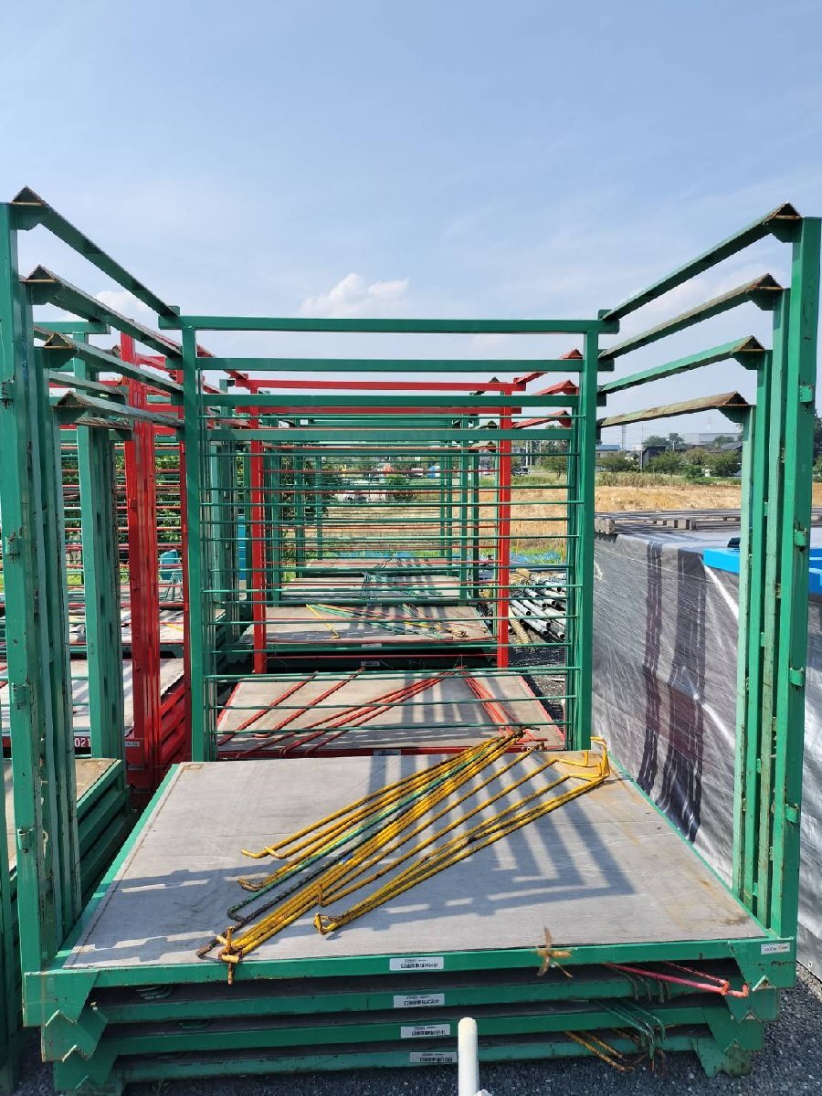 ■ネステナー/ネスラック 緑 特大 耐重1000kg パレットラック 1550×2000×2140 物流倉庫工場【D1113Z7BH】拍卖