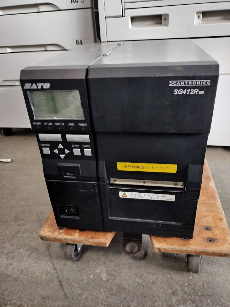 ■SATO SG412R-ex ( 305dpi ) サトー スキャントロニクス ラベルプリンター LAN【E0703M4BH】拍卖
