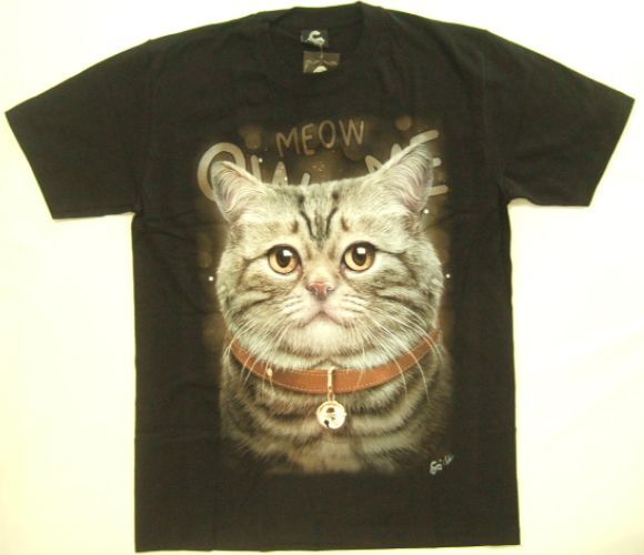 横浜最新 可愛い鈴の猫ちゃん♪魅惑の夜光仕上げTシャツ サイズ M, L 送料無料 ξtsξ ξ ξanξ ξ39拍卖