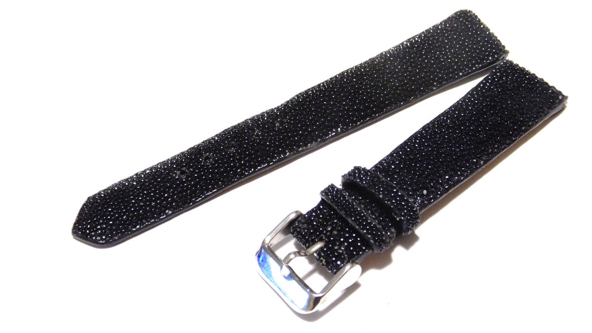 エイ革 スティングレイ 黒 20mm STNRA 少し長め拍卖