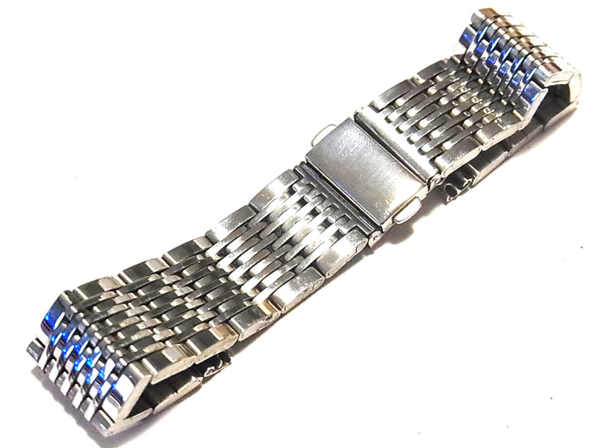 デッドストック 11連 内側細幅 巻駒 プッシュ式三つ折りバックル 20mm 409R203拍卖