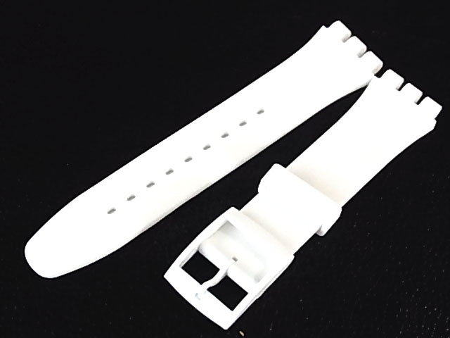 シリコンラバー スウォッチ交換用 白 (IRONY用) 28SW4拍卖