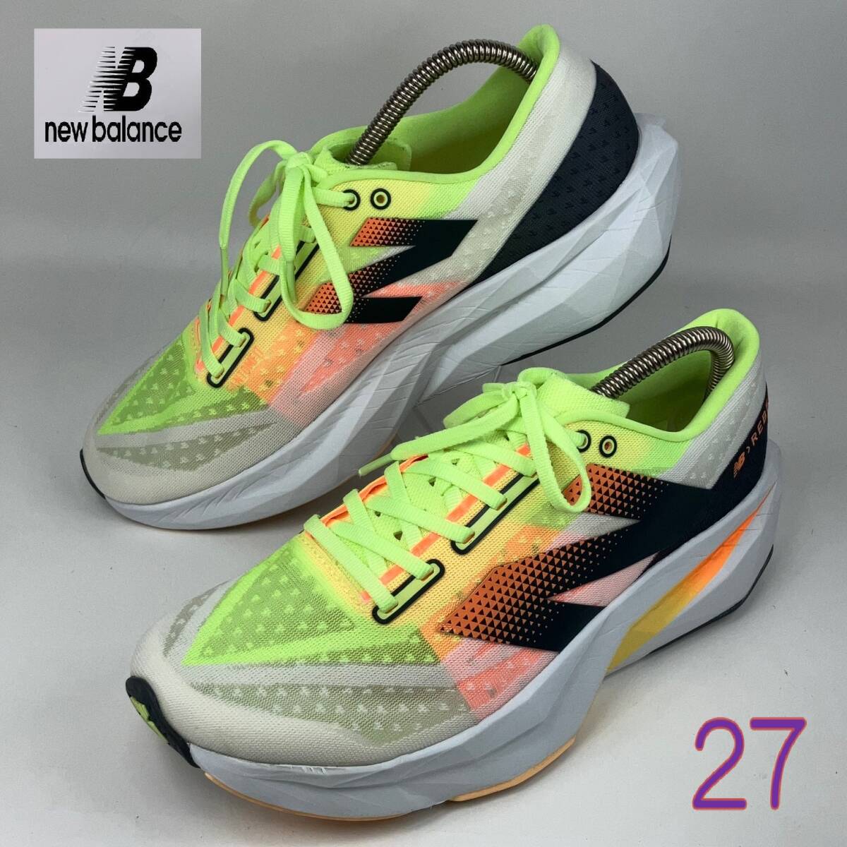 【Bランク】【現状美品】【洗濯除菌済】NEW BALANCE FuelCell Rebel v4/大谷翔平選手着用モデル (D-MFCXLL4) 27 US9拍卖