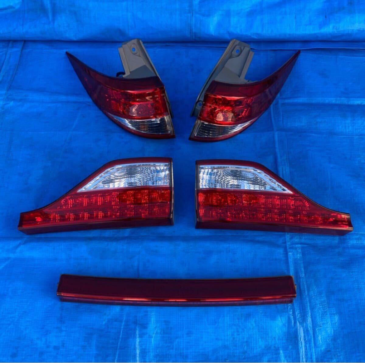 ◆トヨタ エスティマ GSR50W 50系 中期型 純正 中期 後期 LEDテールライト フィニッシャーランプ 5点セット イチコ28-209 イチコ28-205◆拍卖