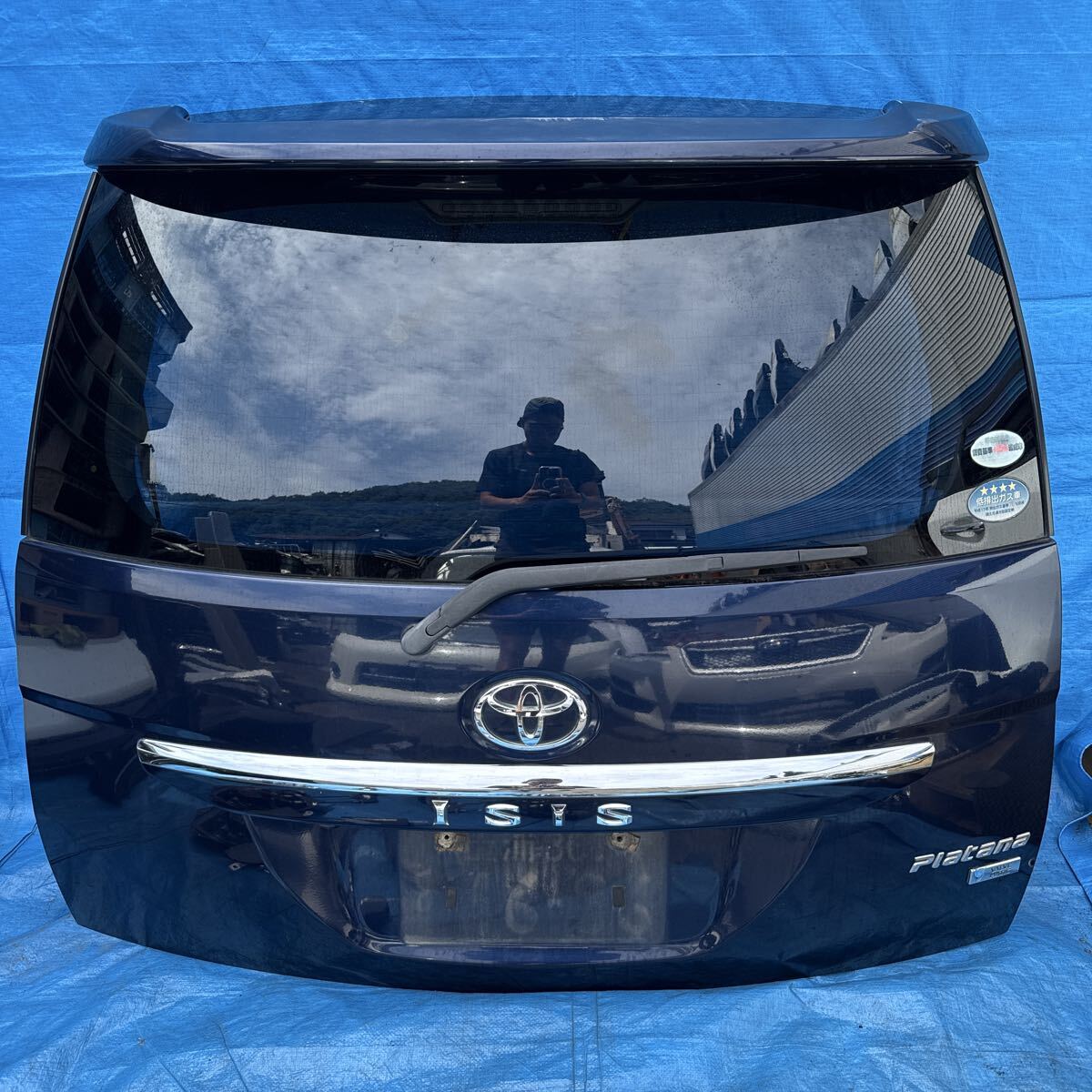 ◆トヨタ アイシス プラタナ《ZGM10 ANM10 ANM15 ZGM15》純正 バックドア リアゲート カラー 8S6 (ダークブルーマイカ) 67005-44260◆拍卖